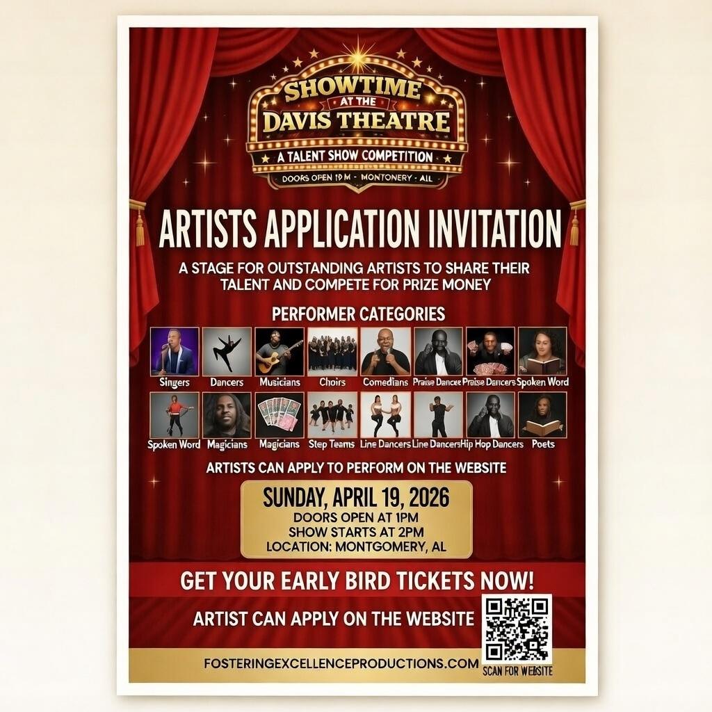 artist application showtime flyer