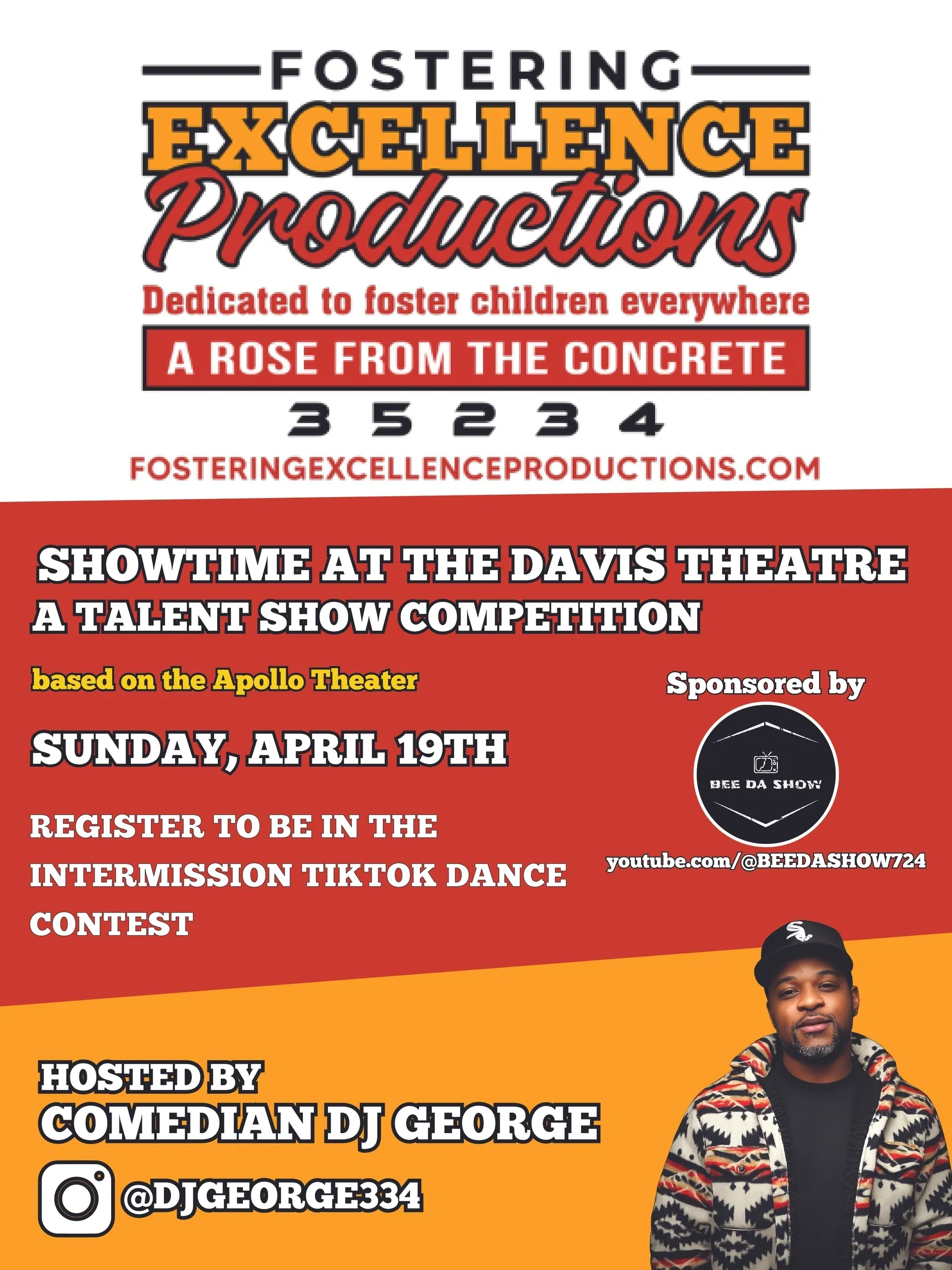 yard sign flyer with tiktok dance contest